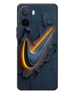 Чехол для Xiaomi POCO M7 с картинкой «Объемный логотип Найк»