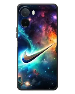 Чехол для Xiaomi POCO M7 с картинкой «Космический Nike Swoosh»