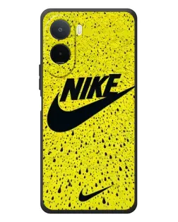 Чехол для Xiaomi POCO M7 с картинкой «Желтый текстурный Nike»