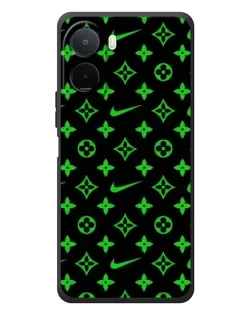 Чехол для Xiaomi POCO M7 с картинкой «Неоновый принт LV»