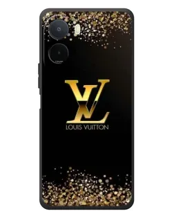 Чехол для Xiaomi POCO M7 с картинкой «LV — золотые искры»