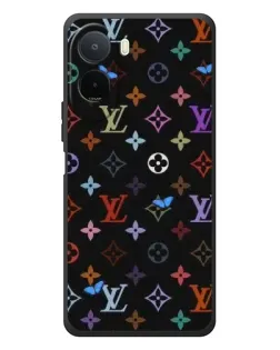 Чехол для Xiaomi POCO M7 с картинкой «Цветная монограмма LV»
