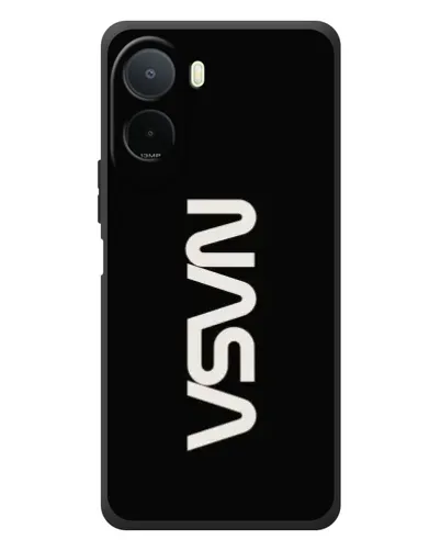 Чохол для Xiaomi POCO M7 з картинкою «NASA — вертикальний логотип»