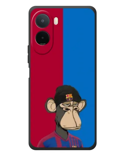 Чохол для Xiaomi POCO M7 з картинкою «Bored Ape — фанат Барси»