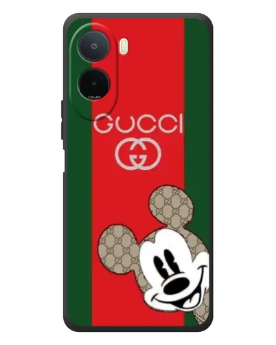 Чохол для Xiaomi POCO M7 з картинкою «Gucci — смуги та Міккі»