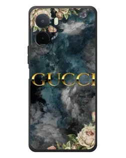 Чехол для Xiaomi POCO M7 с картинкой «Абстрактные цветы Gucci»