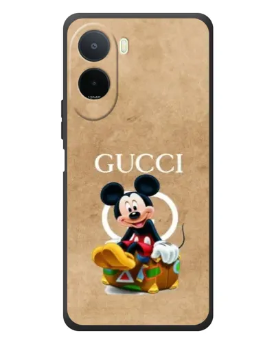 Чохол для Xiaomi POCO M7 з картинкою «Міккі Маус Gucci — крафт»