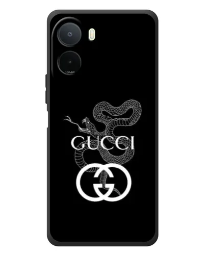 Чохол для Xiaomi POCO M7 з картинкою «Gucci — срібна змія»