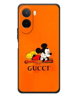 Чохол для Xiaomi POCO M7 з картинкою «Міккі Маус Gucci — помаранч»