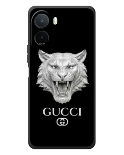 Чохол для Xiaomi POCO M7 з картинкою «Gucci — срібний лев»