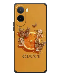 Чохол для Xiaomi POCO M7 з картинкою «Gucci — золоті метелики»