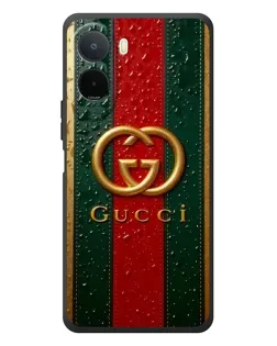 Чохол для Xiaomi POCO M7 з картинкою «Gucci — фірмова смуга та золото»