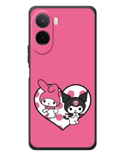 Чехол для Xiaomi POCO M7 с картинкой «Kuromi и My Melody» Чехол для Xiaomi POCO M7 с картинкой «Kuromi и My Melody»