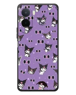 Чохол для Xiaomi POCO M7 з картинкою «Kuromi — патерн» Чохол для Xiaomi POCO M7 з картинкою «Kuromi — патерн»