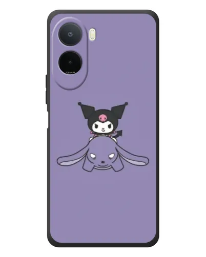 Чехол для Xiaomi POCO M7 с картинкой «Kuromi на лиловом фоне» Чехол для Xiaomi POCO M7 с картинкой «Kuromi на лиловом фоне»