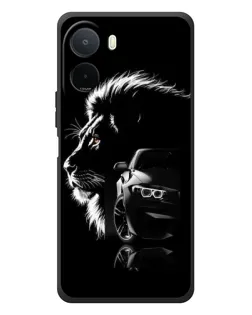 Чехол для Xiaomi POCO M7 с картинкой «BMW и лев»