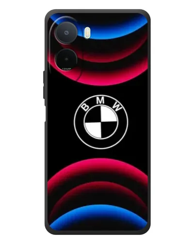 Чехол для Xiaomi POCO M7 с картинкой «Логотип BMW и неоновые дуги» Чехол для Xiaomi POCO M7 с картинкой «Логотип BMW и неоновые дуги»