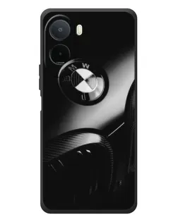 Чехол для Xiaomi POCO M7 с картинкой «Эмблема BMW — макро»