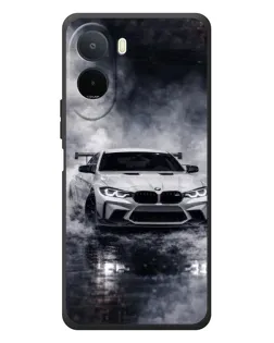 Чехол для Xiaomi POCO M7 с картинкой «BMW сквозь туман»