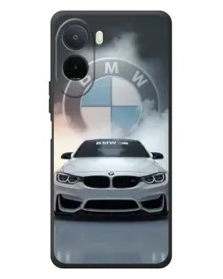 Чохол для Xiaomi POCO M7 з картинкою «BMW в білому диму»