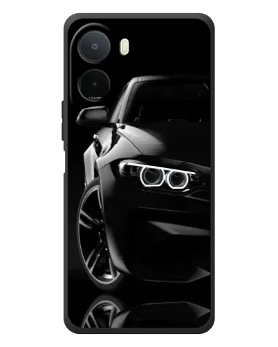 Чехол для Xiaomi POCO M7 с картинкой «Черная BMW — профиль» Чехол для Xiaomi POCO M7 с картинкой «Черная BMW — профиль»