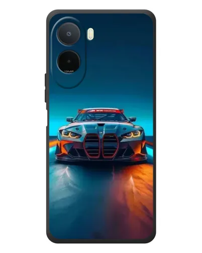 Чехол для Xiaomi POCO M7 с картинкой «BMW — огни неона» Чехол для Xiaomi POCO M7 с картинкой «BMW — огни неона»