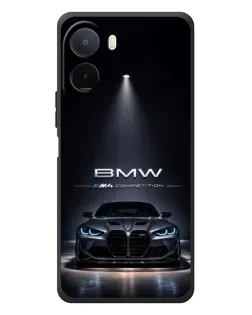 Чохол для Xiaomi POCO M7 з картинкою «BMW крізь нічне місто»
