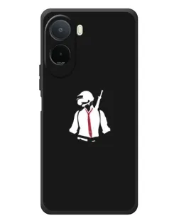Чохол для Xiaomi POCO M7 з картинкою «PUBG — силует воїна»