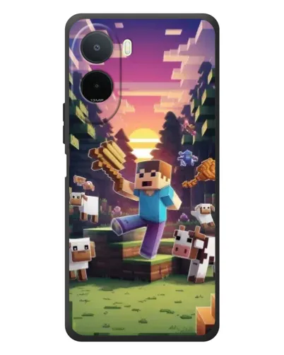 Чехол для Xiaomi POCO M7 с картинкой «Стив на ферме» Чехол для Xiaomi POCO M7 с картинкой «Стив на ферме»