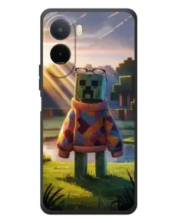 Чехол для Xiaomi POCO M7 с картинкой «Крипер в свитере»