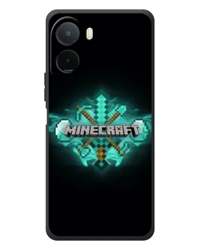 Чехол для Xiaomi POCO M7 с картинкой «Minecraft Diamond лого» Чехол для Xiaomi POCO M7 с картинкой «Minecraft Diamond лого»