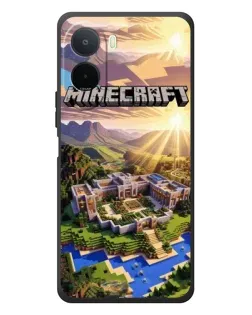 Чехол для Xiaomi POCO M7 с картинкой «Minecraft панорама»