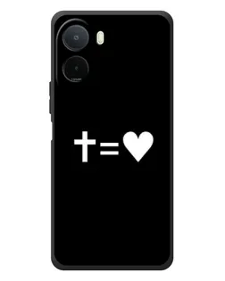 Чохол для Xiaomi POCO M7 з картинкою «Хрест та Серце»