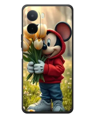 Чохол для Xiaomi POCO M7 з картинкою «Міккі з тюльпанами» Чохол для Xiaomi POCO M7 з картинкою «Міккі з тюльпанами»