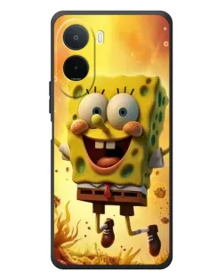 Чохол для Xiaomi POCO M7 з картинкою «Губка Боб стрибає»