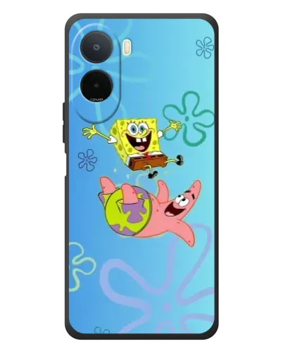 Чохол для Xiaomi POCO M7 з картинкою «Спанч Боб та Патрік» Чохол для Xiaomi POCO M7 з картинкою «Спанч Боб та Патрік»