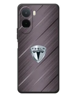 Чохол для Xiaomi POCO M7 з картинкою «Металева текстура Tesla»