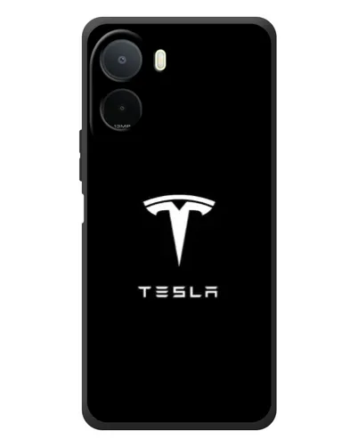 Чохол для Xiaomi POCO M7 з картинкою «Tesla White Logo» Чохол для Xiaomi POCO M7 з картинкою «Tesla White Logo»
