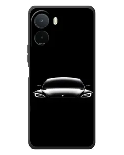 Чохол для Xiaomi POCO M7 з картинкою «Фари Tesla Night»