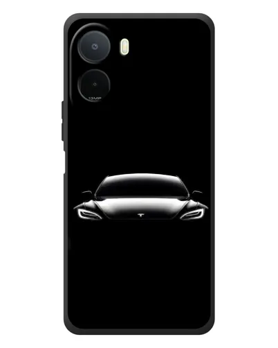 Чохол для Xiaomi POCO M7 з картинкою «Фари Tesla Night» Чохол для Xiaomi POCO M7 з картинкою «Фари Tesla Night»