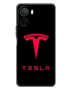 Чохол для Xiaomi POCO M7 з картинкою «Tesla Red Logo»