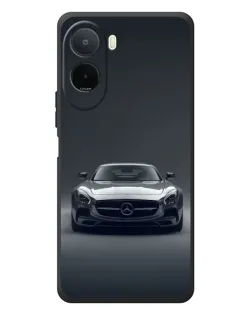 Чехол для Xiaomi POCO M7 с картинкой «Mercedes на черном»