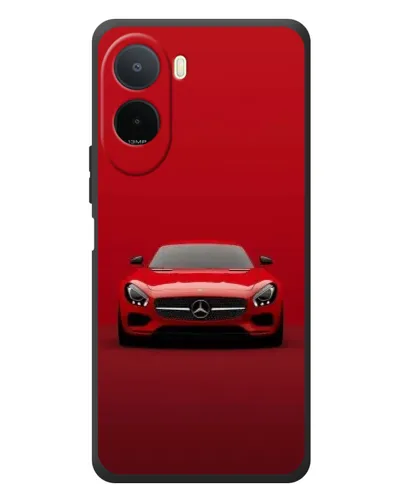 Чехол для Xiaomi POCO M7 с картинкой «Красный Mercedes AMG»