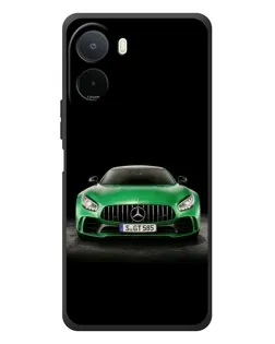 Чехол для Xiaomi POCO M7 с картинкой «Mercedes — неоновый лого»