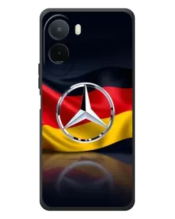 Чехол для Xiaomi POCO M7 с картинкой «Mercedes — флаг Германии»