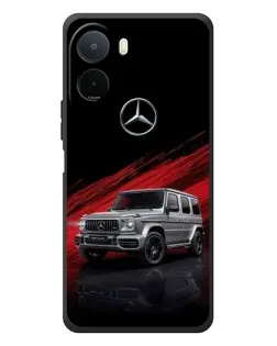 Чехол для Xiaomi POCO M7 с картинкой «Mercedes G-Class красный»