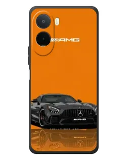 Чехол для Xiaomi POCO M7 с картинкой «Оранжевый Mercedes AMG»