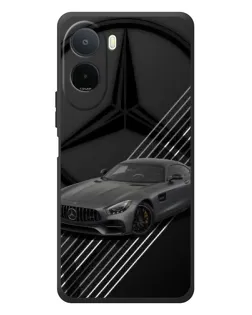 Чехол для Xiaomi POCO M7 с картинкой «Mercedes AMG — графика»
