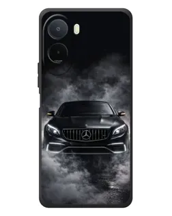 Чехол для Xiaomi POCO M7 с картинкой «Mercedes в дыму»