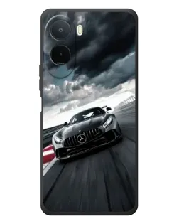 Чехол для Xiaomi POCO M7 с картинкой «Гоночный Mercedes AMG»